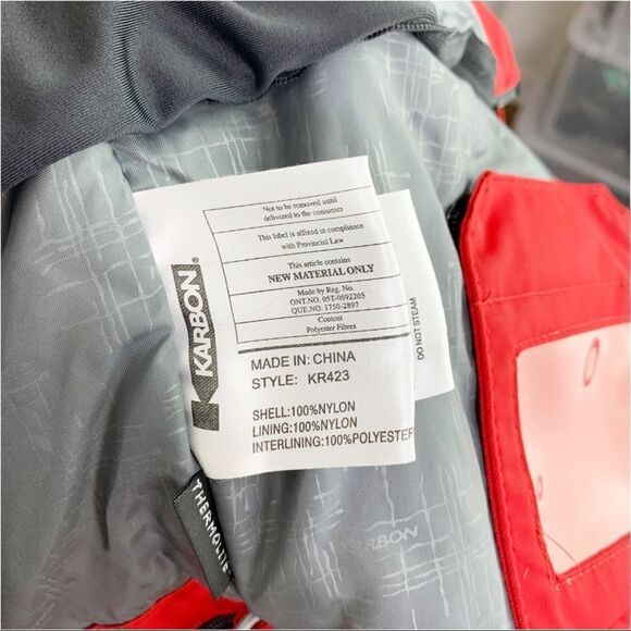 Karbon Mount Snow Ski Team Custom High Performance Ski Snowboard Jacket Sz 12 - Picture 12 of 12